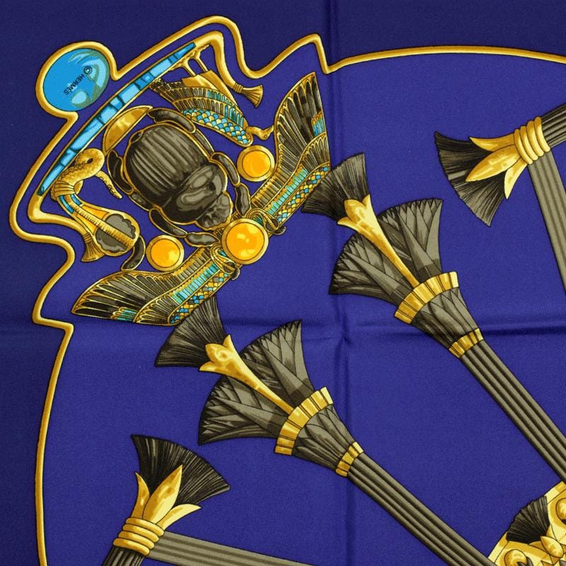 Hermes Scarf "Egypte" by Caty Latham 90cm Silk | Carre Foulard