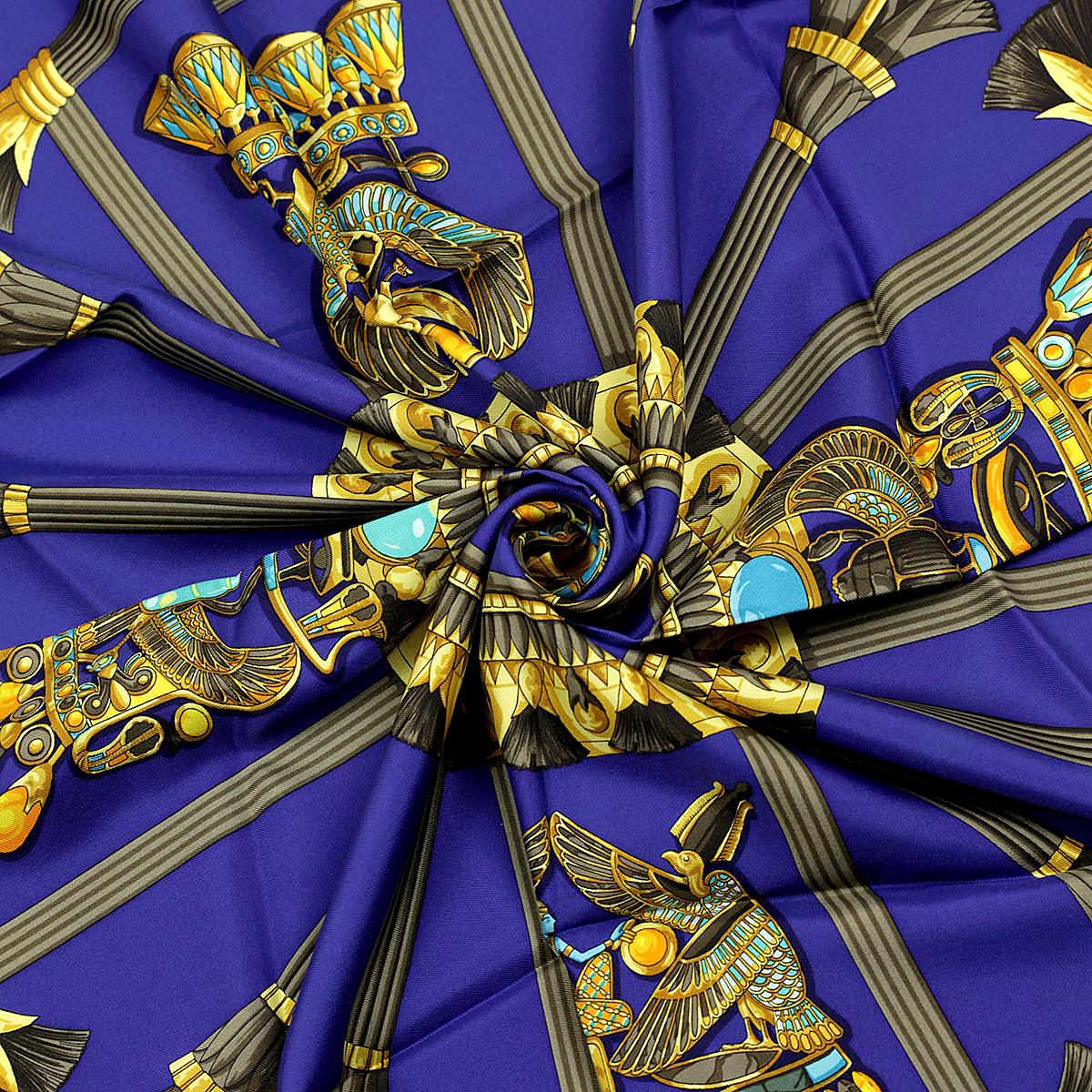 Hermes Scarf "Egypte" by Caty Latham 90cm Silk | Carre Foulard