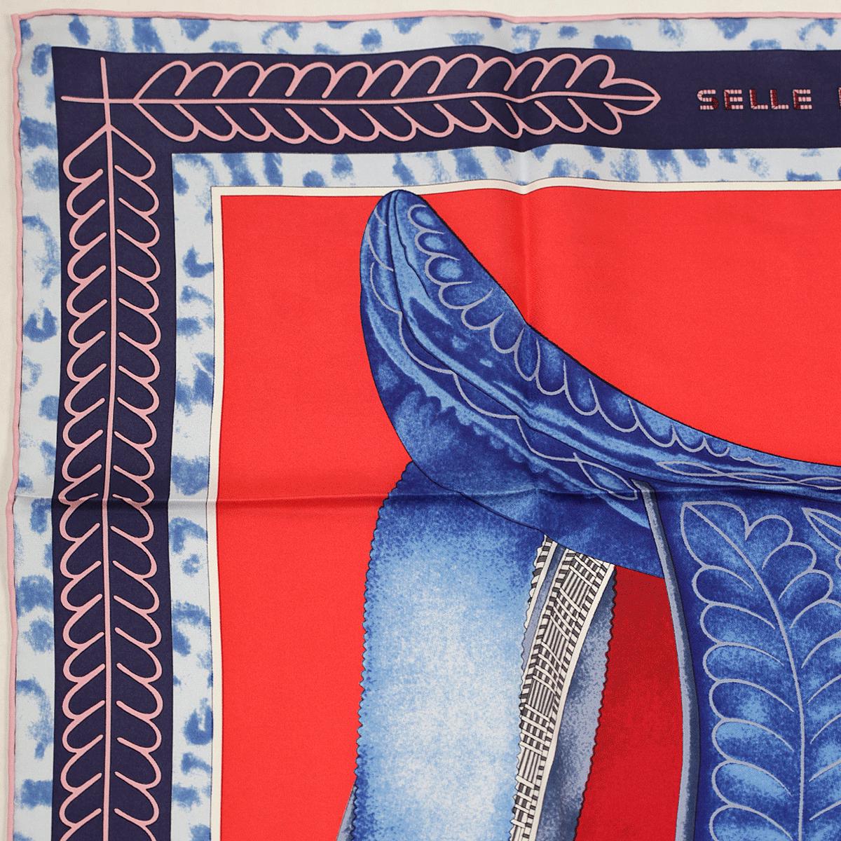 Hermes Scarf "Selle d'Officier en Grande Tenue" by Wlodek Kaminski 90cm Silk