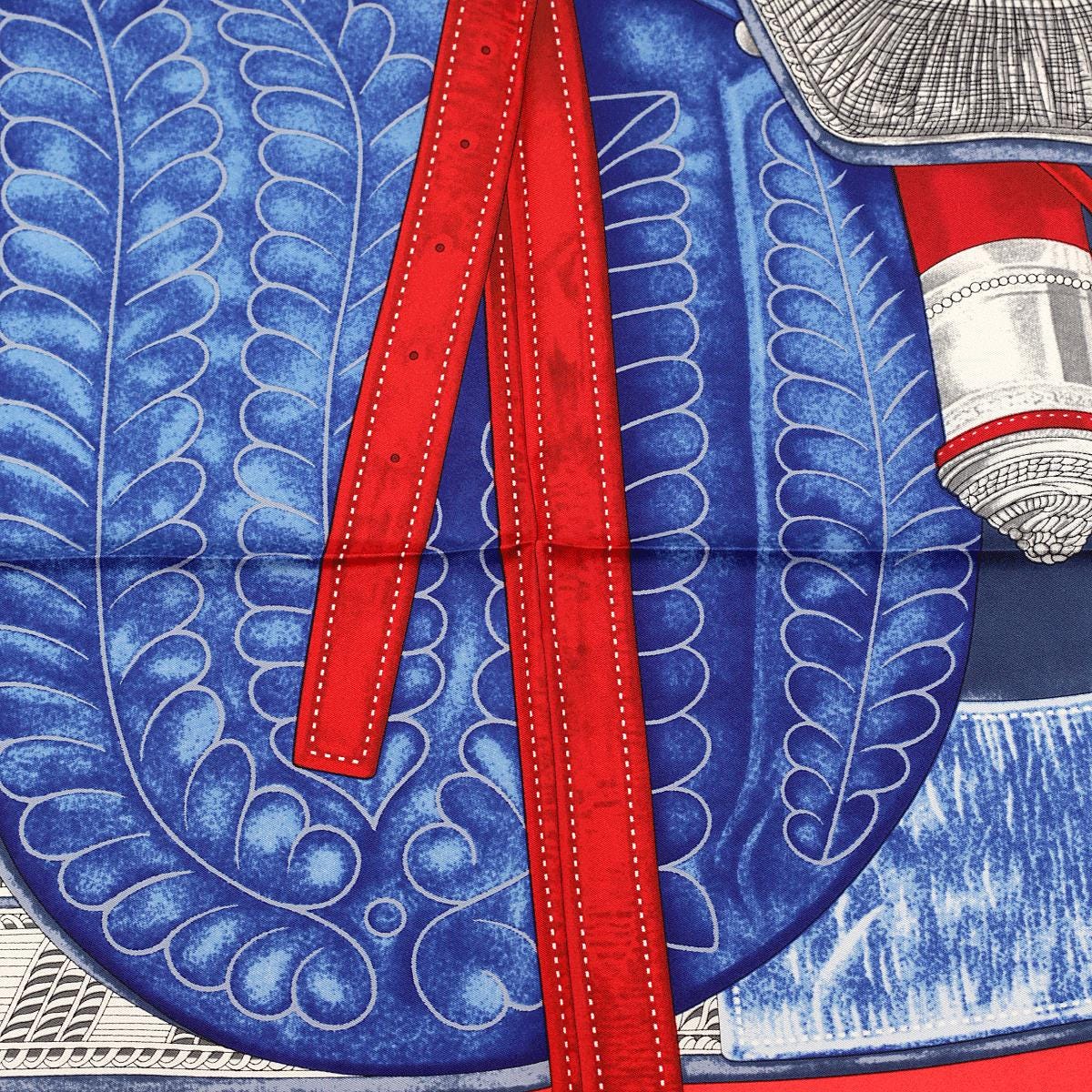 Hermes Scarf "Selle d'Officier en Grande Tenue" by Wlodek Kaminski 90cm Silk
