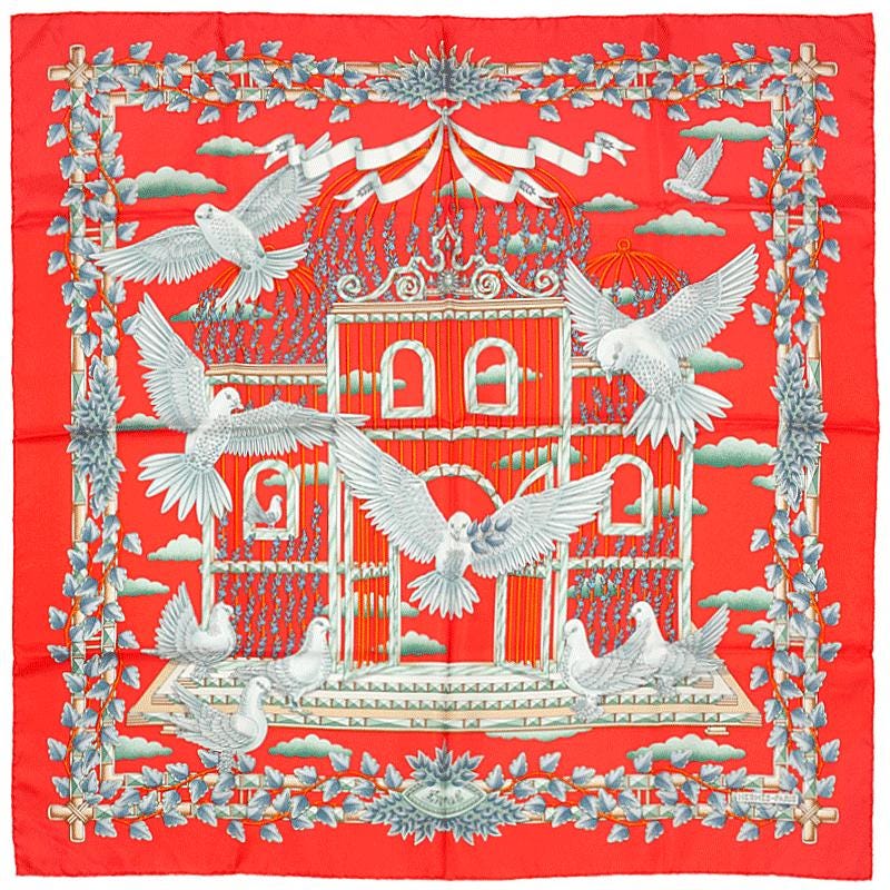 Hermes Scarf "Envol" by Joachim Metz 90cm Silk | Carre Foulard