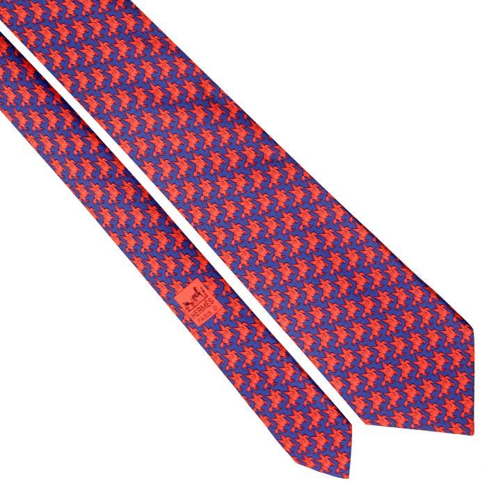 Hermes Men's Silk Tie Whimsical Pegasus Pattern 5117 | Necktie Cravate