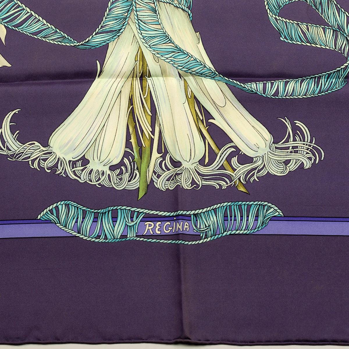 Hermes Scarf "Regina" by Leila Menchari 90cm Silk | Carre Foulard