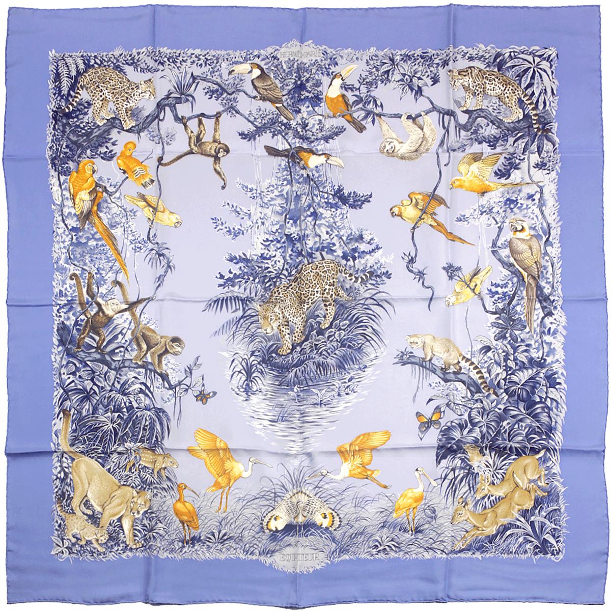 Hermes Scarf "Equateur" by Robert Dallet 90cm Silk | Wash Carre