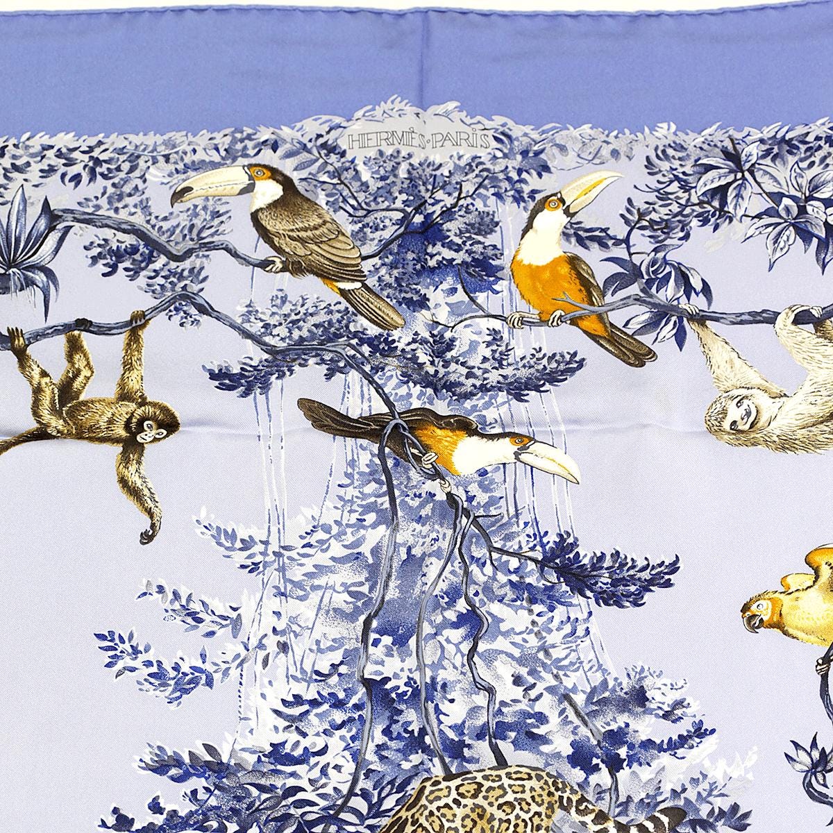 Hermes Scarf "Equateur" by Robert Dallet 90cm Silk | Wash Carre