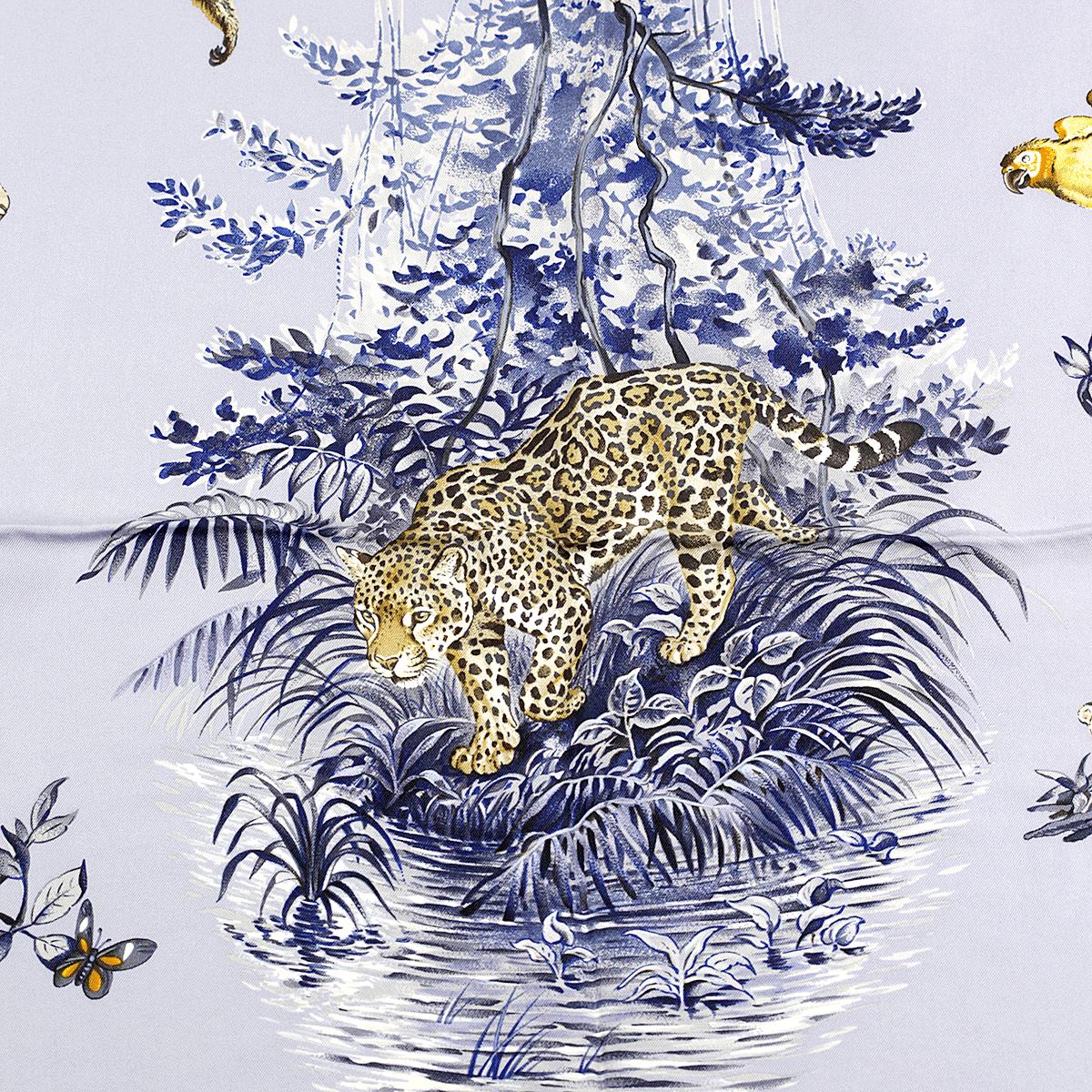 Hermes Scarf "Equateur" by Robert Dallet 90cm Silk | Wash Carre