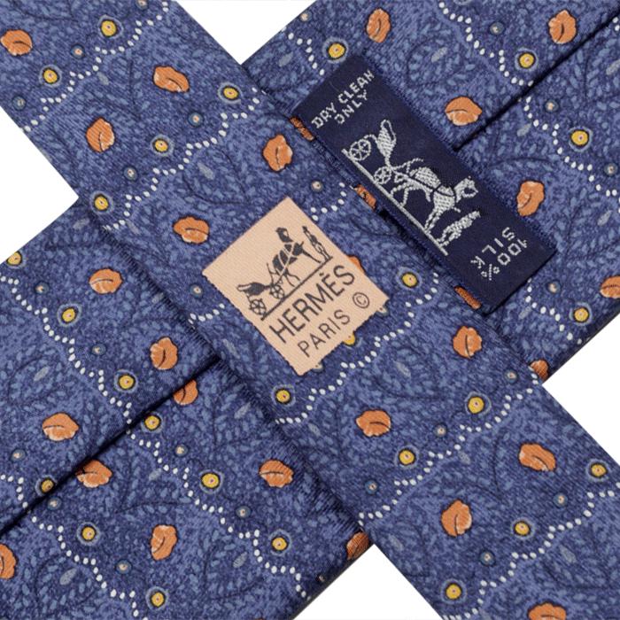 Hermes Men's Silk Tie Abstract Pattern 7833 | Necktie Cravate