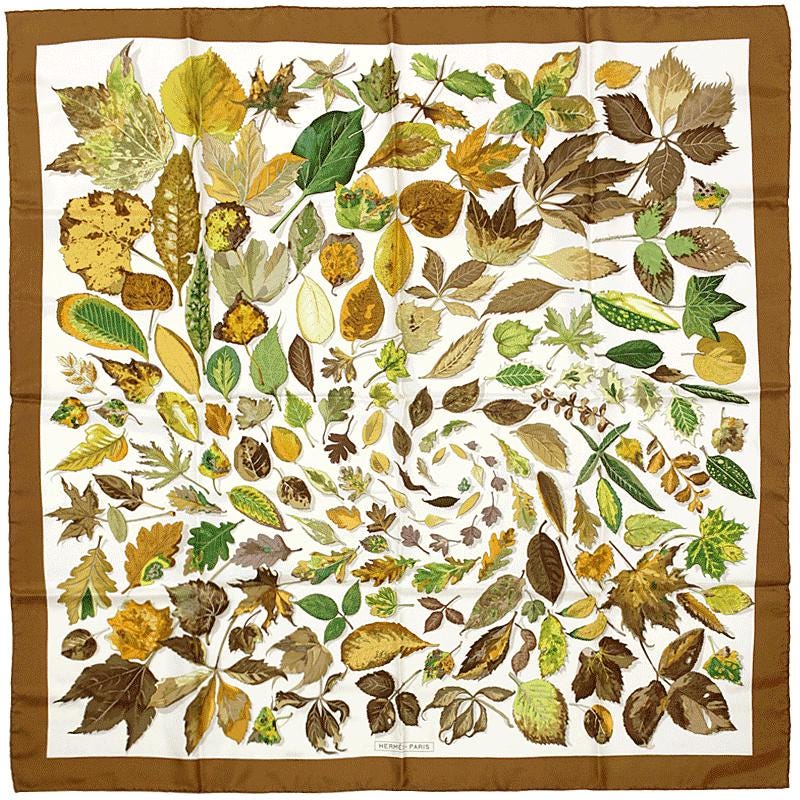 Hermes Scarf "Tourbillon" by Christiane Vauzelles 90cm Silk | Carre Foulard