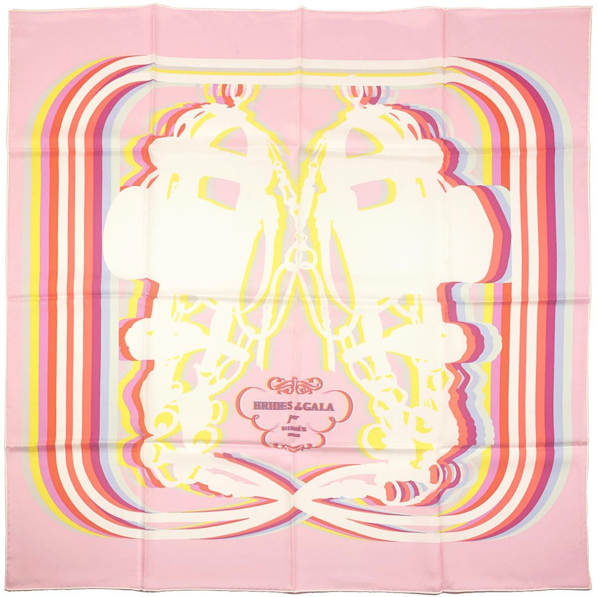 Hermes Scarf "Brides de Gala Shadow" by Hugo Grygkar 90cm Silk