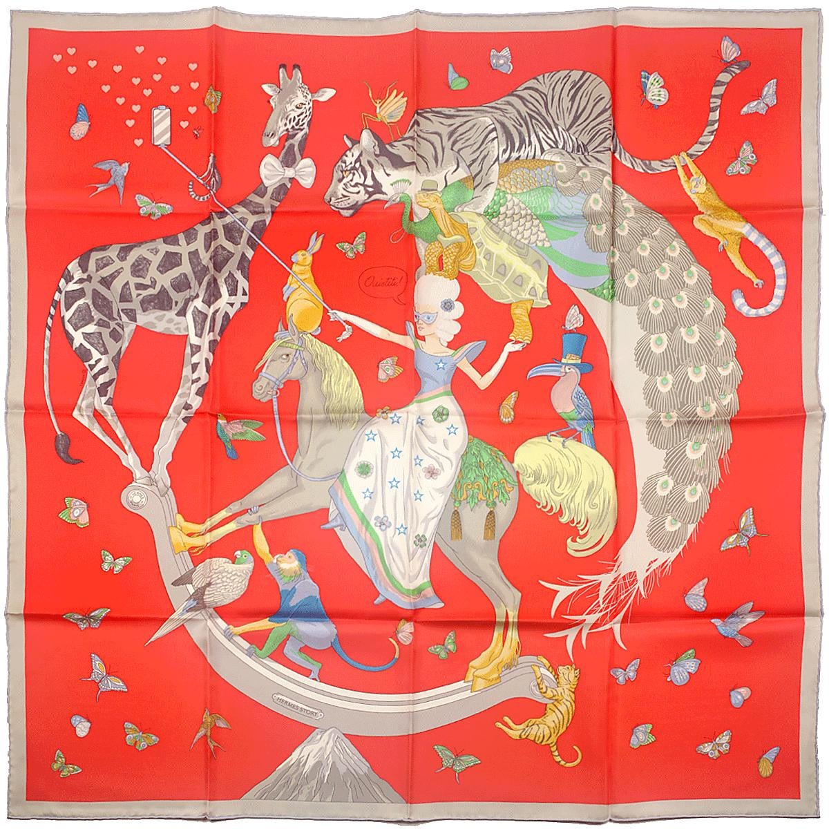 Hermes Scarf "Hermès Story" by Jonathon Burton 90cm Silk | Carre Foulard