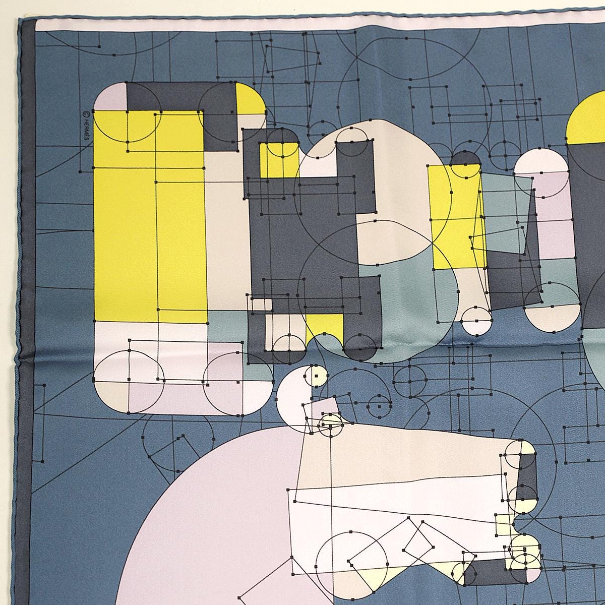 Hermes Scarf "Echec au Roi" by Benoit Pierre Emery 90cm Silk | NWT