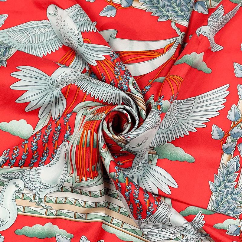 Hermes Scarf "Envol" by Joachim Metz 90cm Silk | Carre Foulard