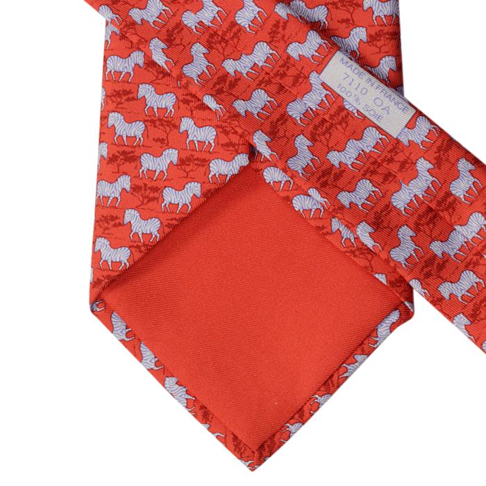 Hermes Men's Silk Tie Zebras Pattern 7110 | Necktie Cravate