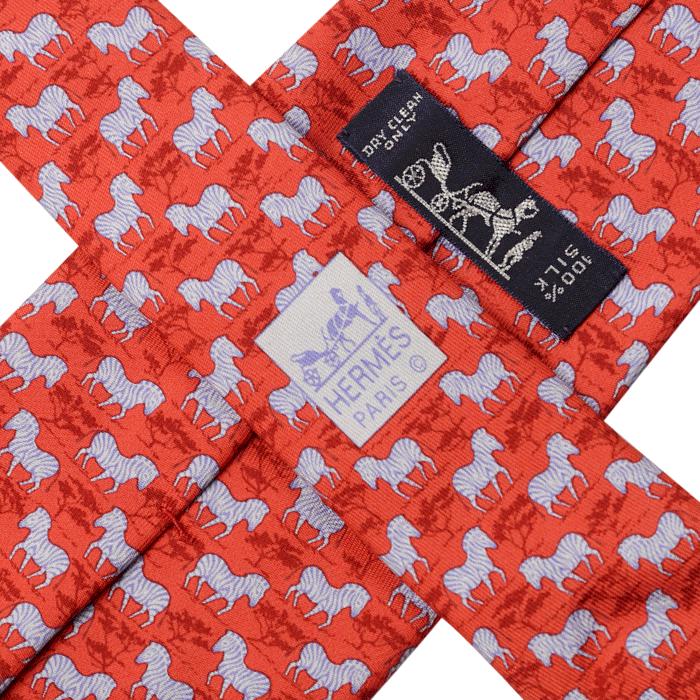 Hermes Men's Silk Tie Zebras Pattern 7110 | Necktie Cravate