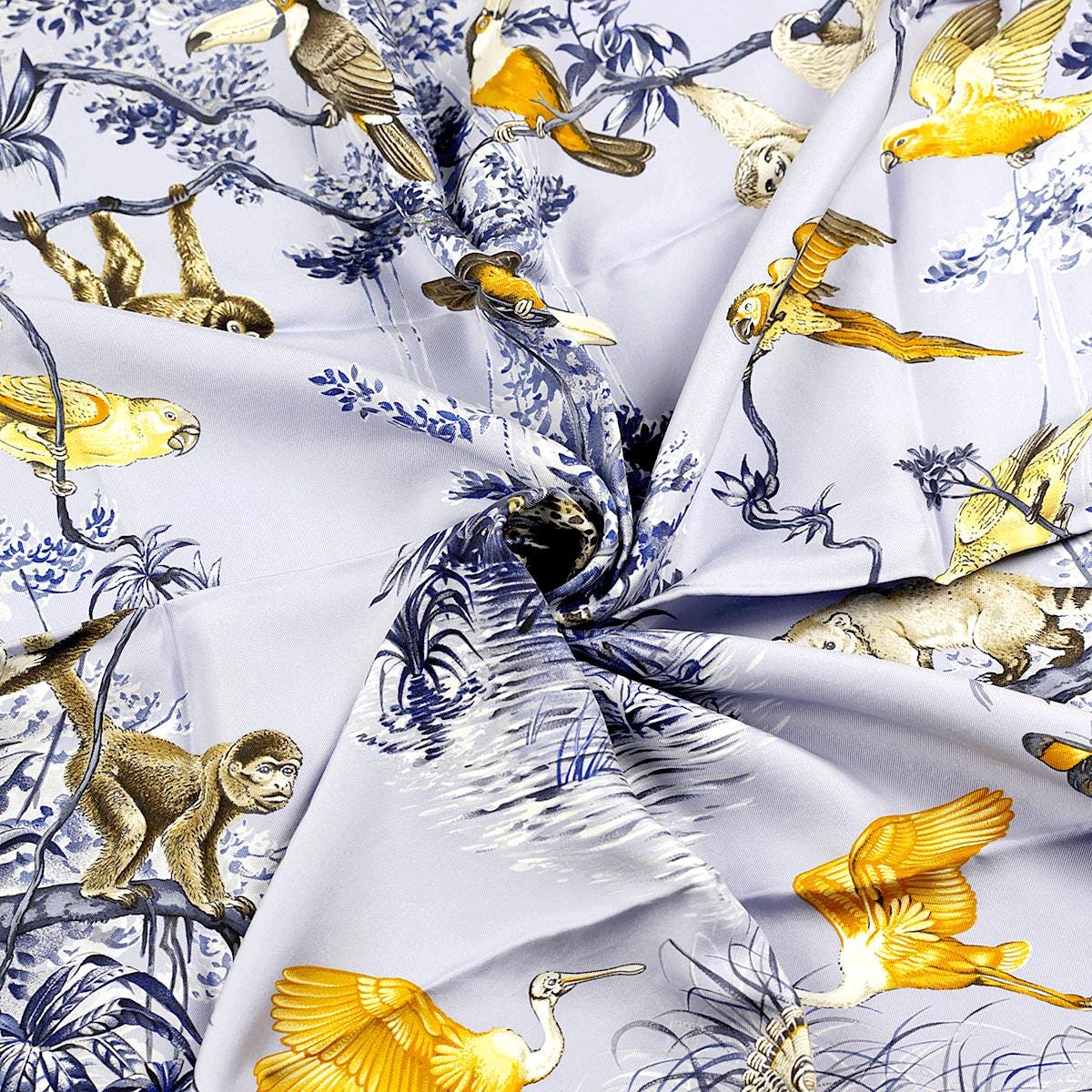 Hermes Scarf "Equateur" by Robert Dallet 90cm Silk | Wash Carre