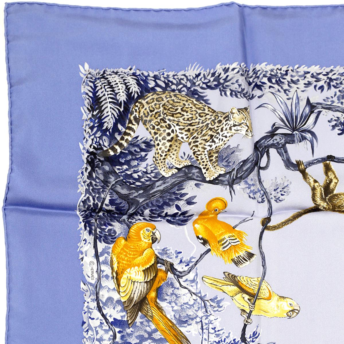 Hermes Scarf "Equateur" by Robert Dallet 90cm Silk | Wash Carre
