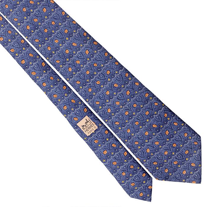 Hermes Men's Silk Tie Abstract Pattern 7833 | Necktie Cravate