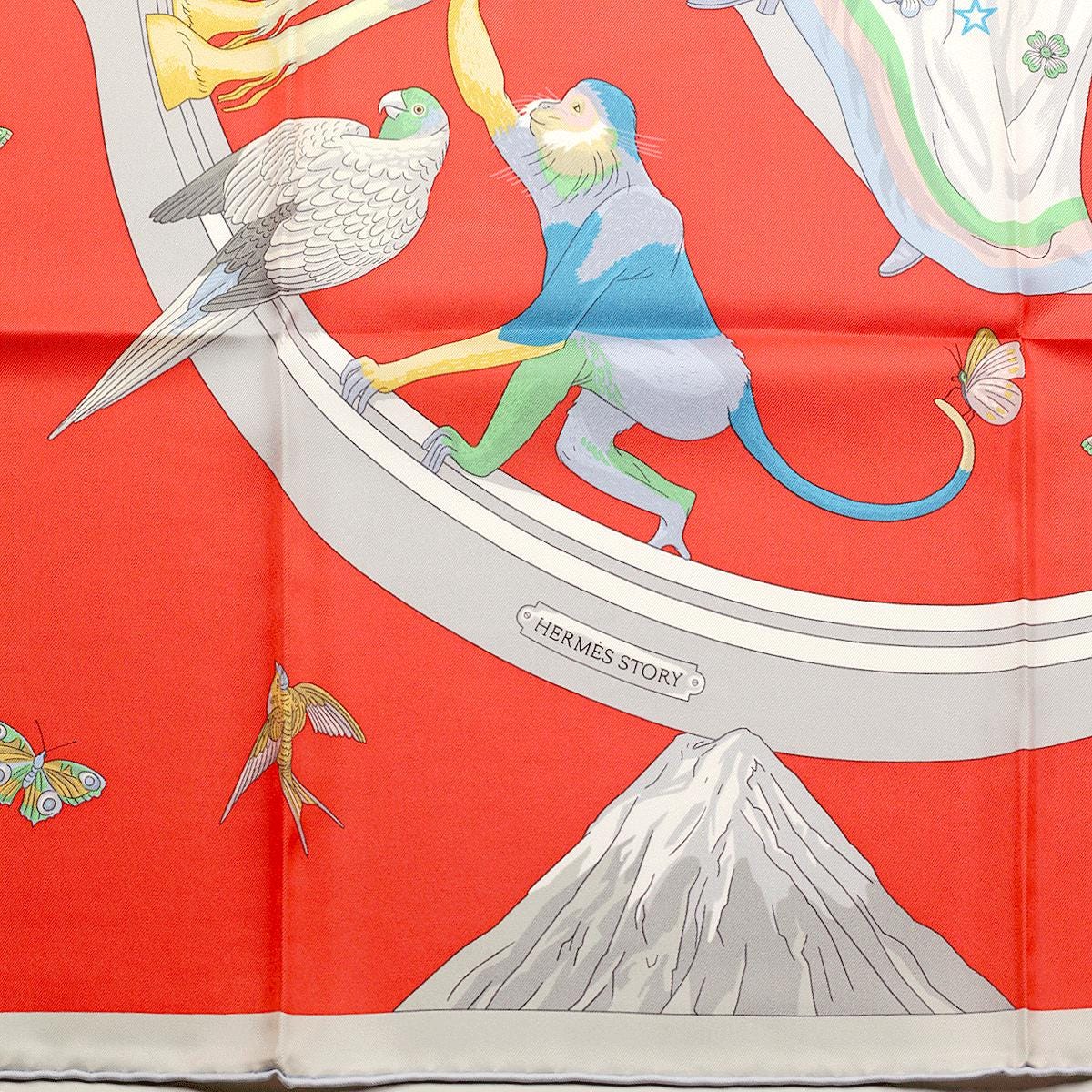 Hermes Scarf "Hermès Story" by Jonathon Burton 90cm Silk | Carre Foulard