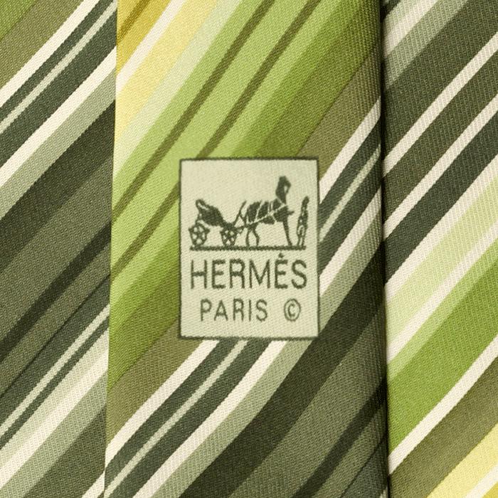 Hermes Men's Silk Tie Stripes Pattern 5257 | Necktie Cravate