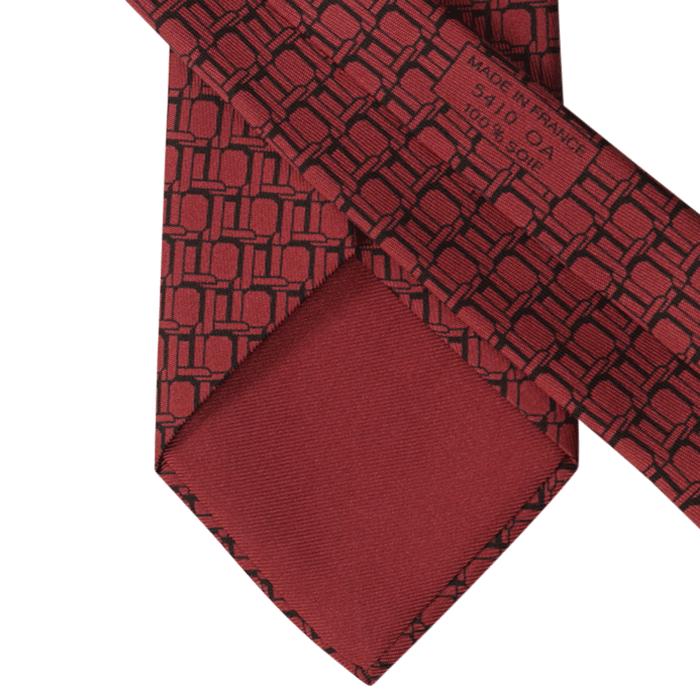 Hermes Men's Silk Tie Geometric Pattern 5410 | Necktie Cravate