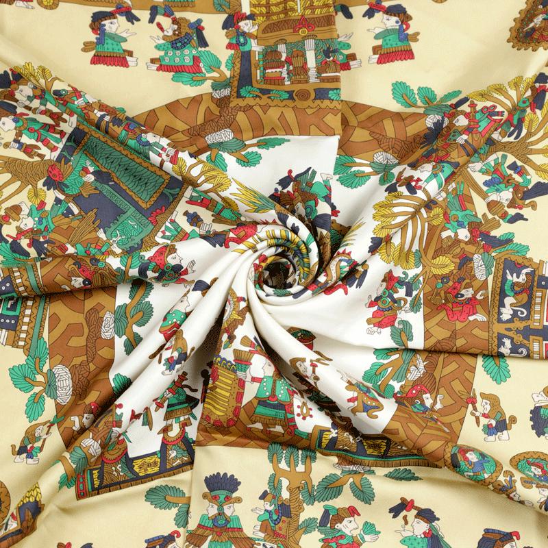 Hermes Scarf "Astres et Soleils" by Annie Faivre Vintage 90cm Silk