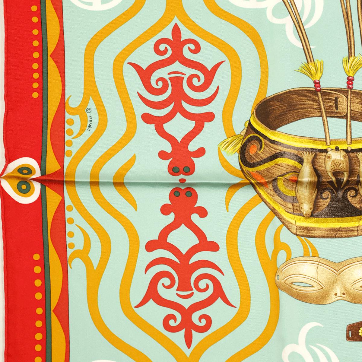 Hermes Scarf "Le Regard de l’Arctique" by Antoine Tzapoff 90cm Silk