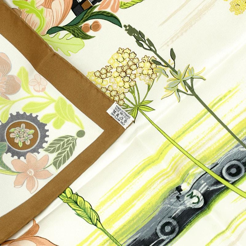 Hermes Scarf "Les Bolides" by Rena Dumas 90cm Silk | Carre Foulard