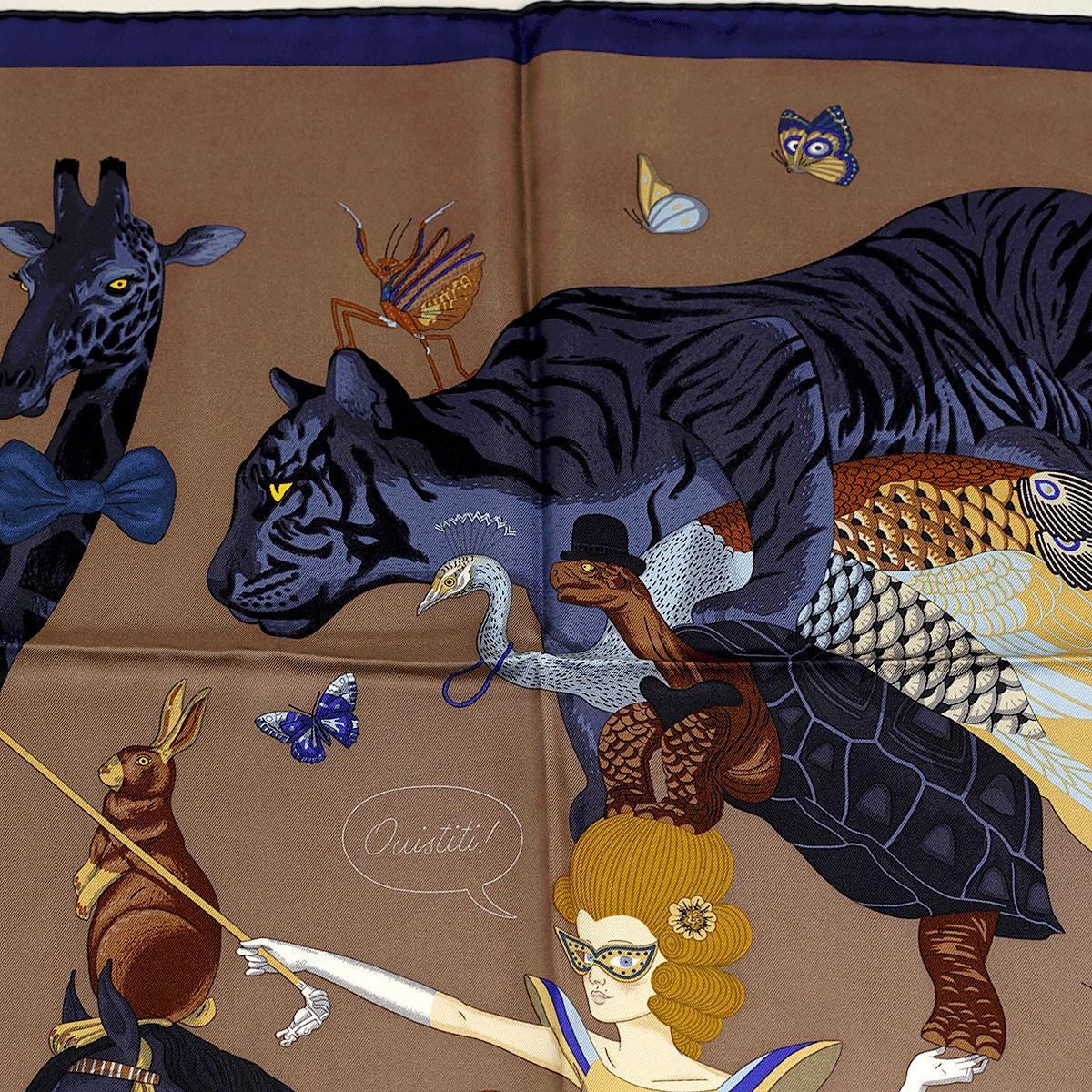 Hermes Scarf "Hermès Story" by Jonathon Burton 90cm Silk | Carre Foulard