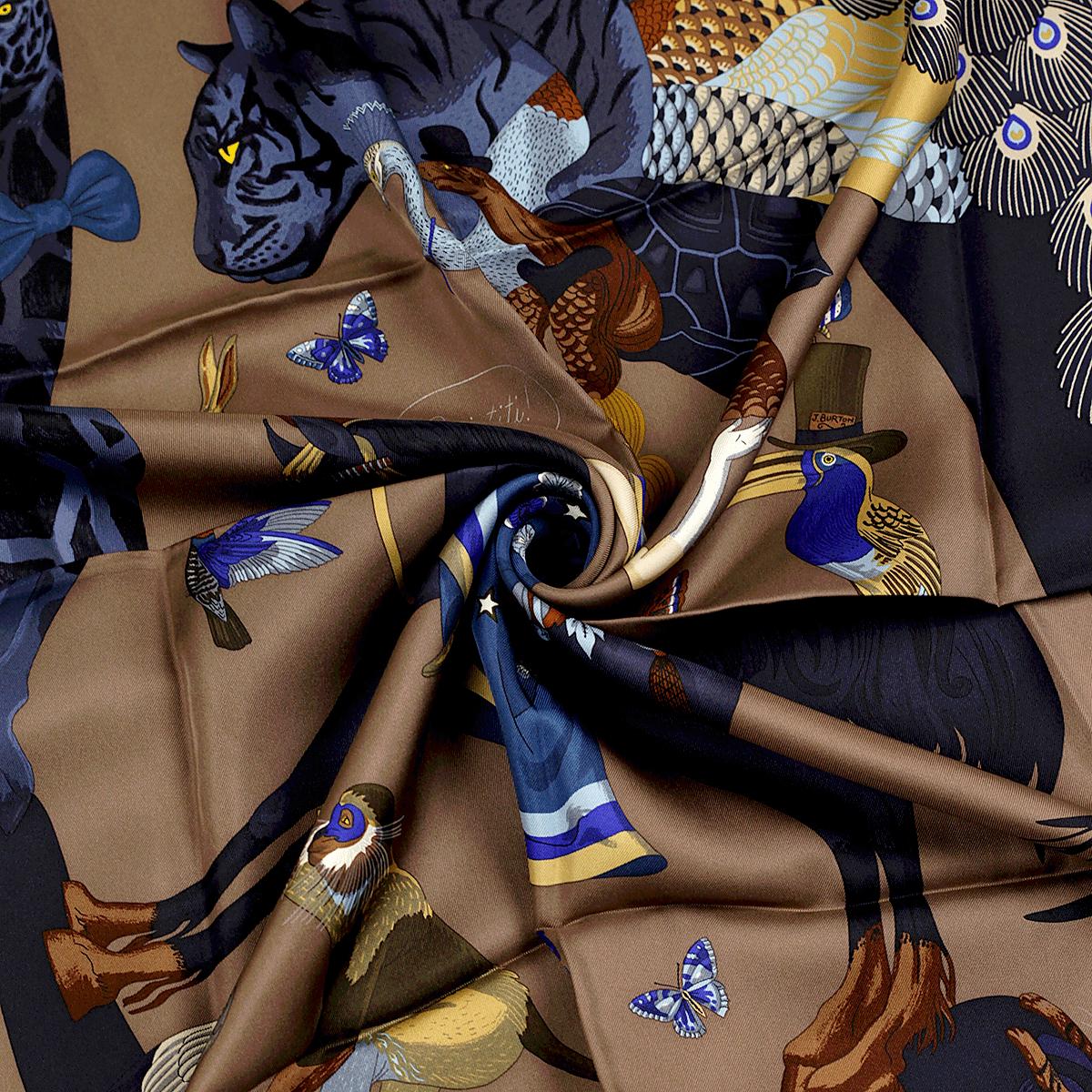 Hermes Scarf "Hermès Story" by Jonathon Burton 90cm Silk | Carre Foulard