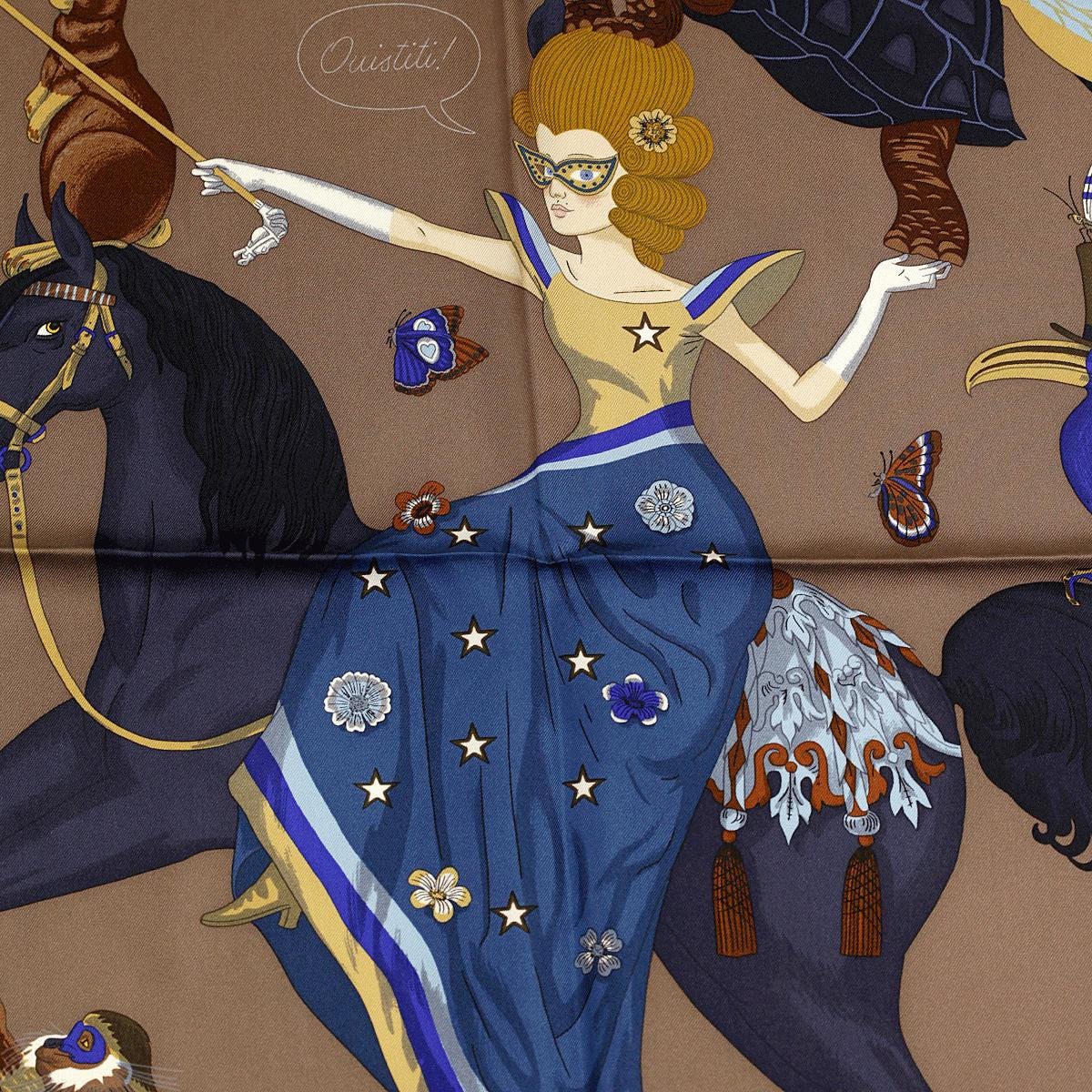 Hermes Scarf "Hermès Story" by Jonathon Burton 90cm Silk | Carre Foulard