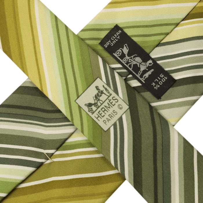 Hermes Men's Silk Tie Stripes Pattern 5257 | Necktie Cravate