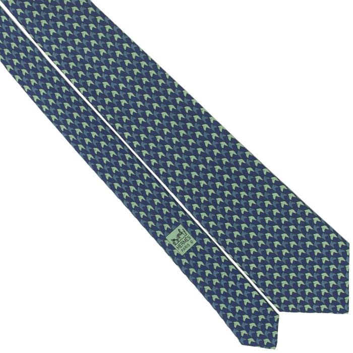Hermes Men's Silk Tie Horse Heads Pattern 5327 | Necktie Cravate