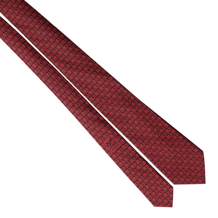 Hermes Men's Silk Tie Geometric Pattern 5410 | Necktie Cravate