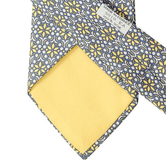 Hermes Men's Silk Tie Geometric Pattern 5010 | Necktie Cravate