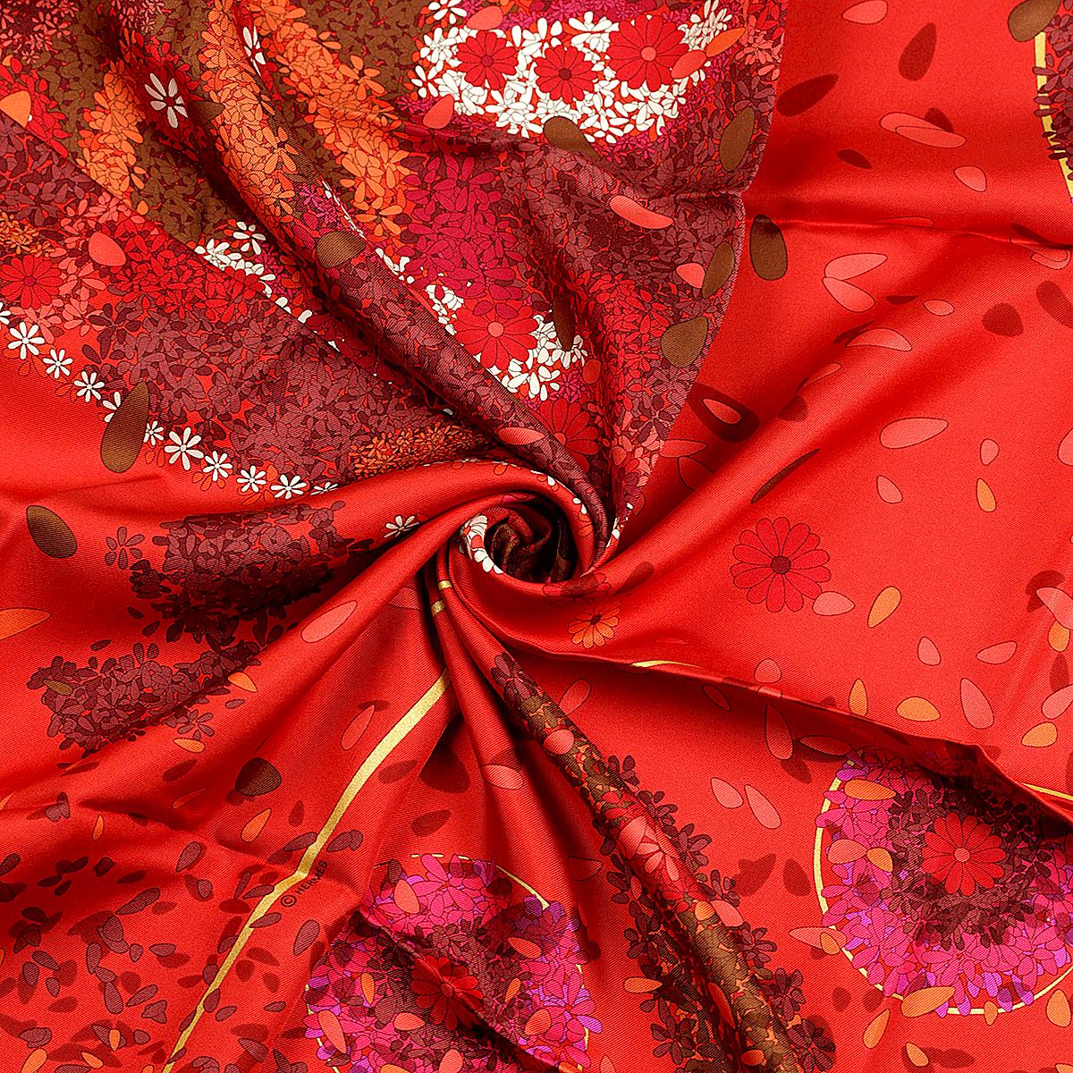 Hermes Scarf "Offrandes d'un Jour" by Dimitri Rybaltchenko 90cm Silk | Carre Foulard
