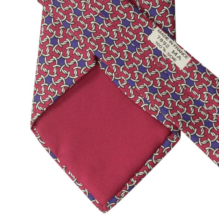 Hermes Men's Silk Tie Whimsical Toy Horses Pattern 7894 | Necktie Cravate