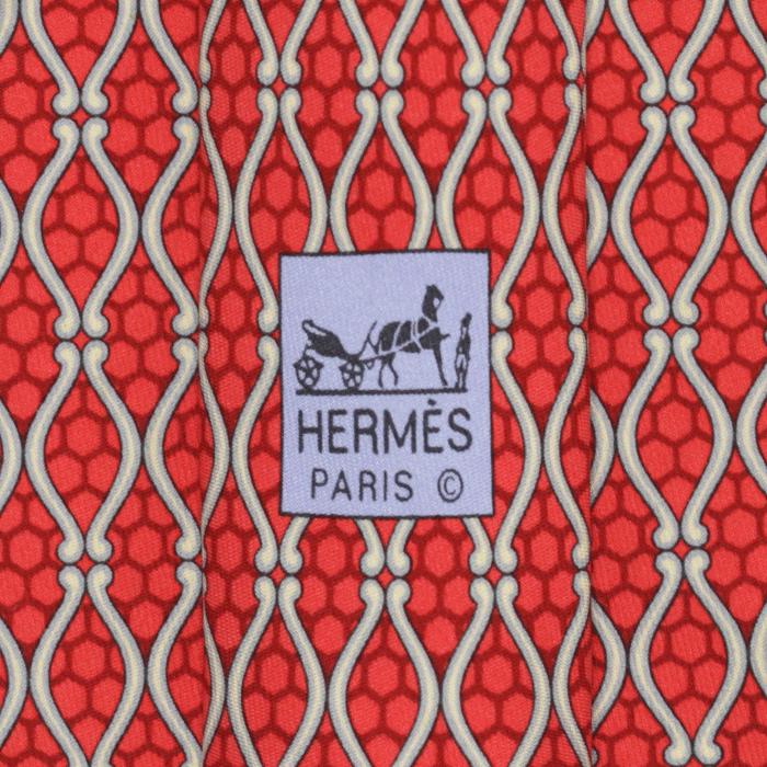 Hermes Men's Silk Tie Geometric Pattern 5012 | Necktie Cravate