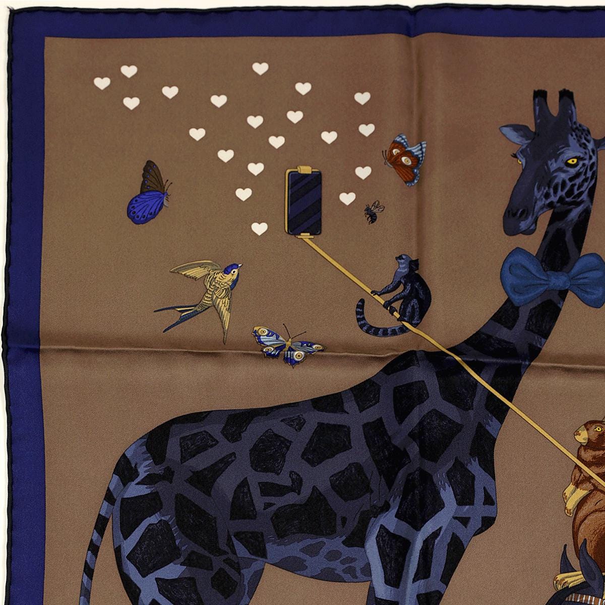 Hermes Scarf "Hermès Story" by Jonathon Burton 90cm Silk | Carre Foulard