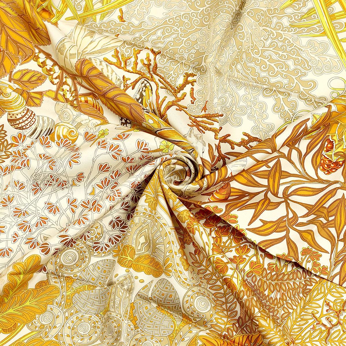 Hermes Scarf "Mythes et Metamorphoses" by Annie Faivre 90cm Silk