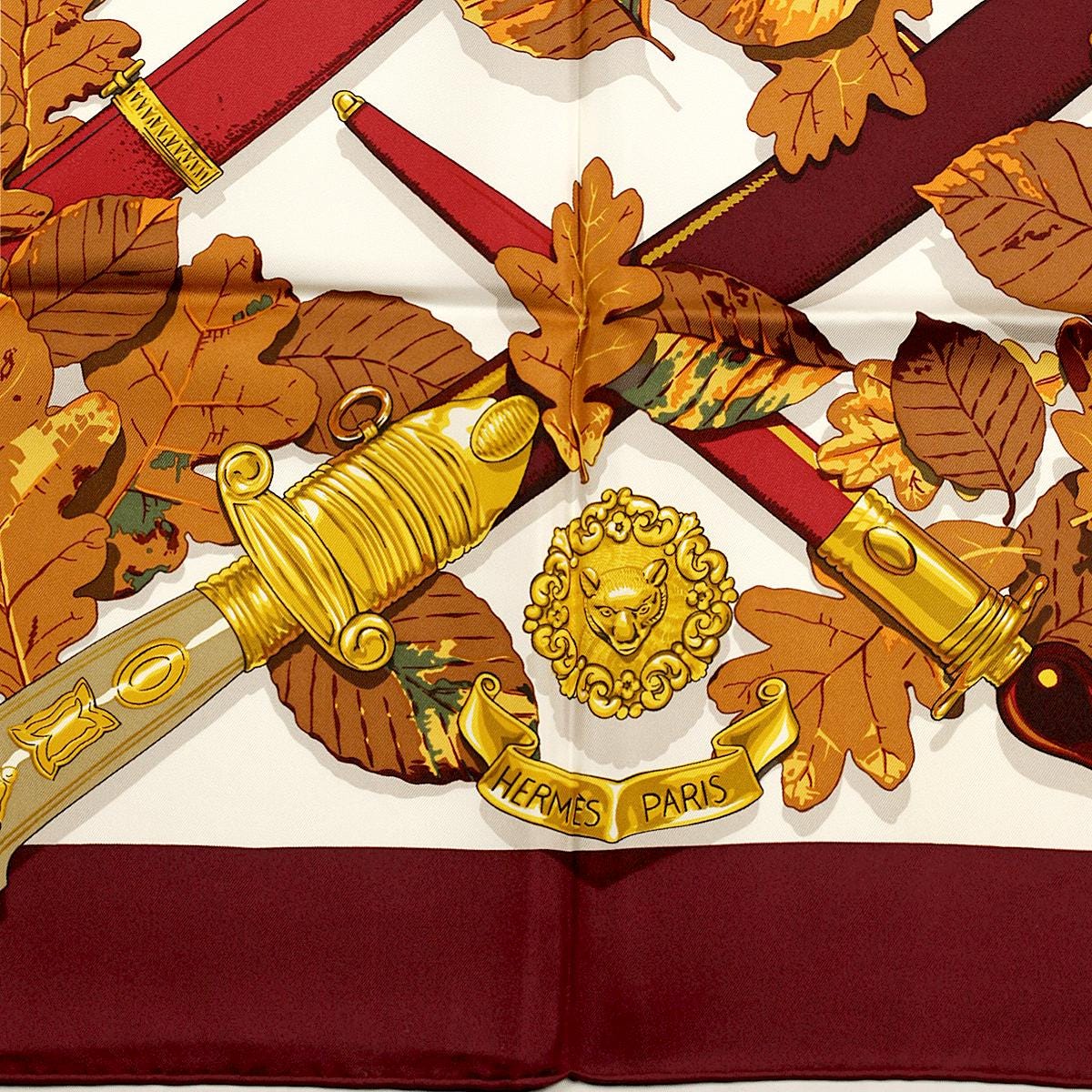 Hermes Scarf "Au Plus Dru" by Vladimir Rybaltchenko 90cm Silk