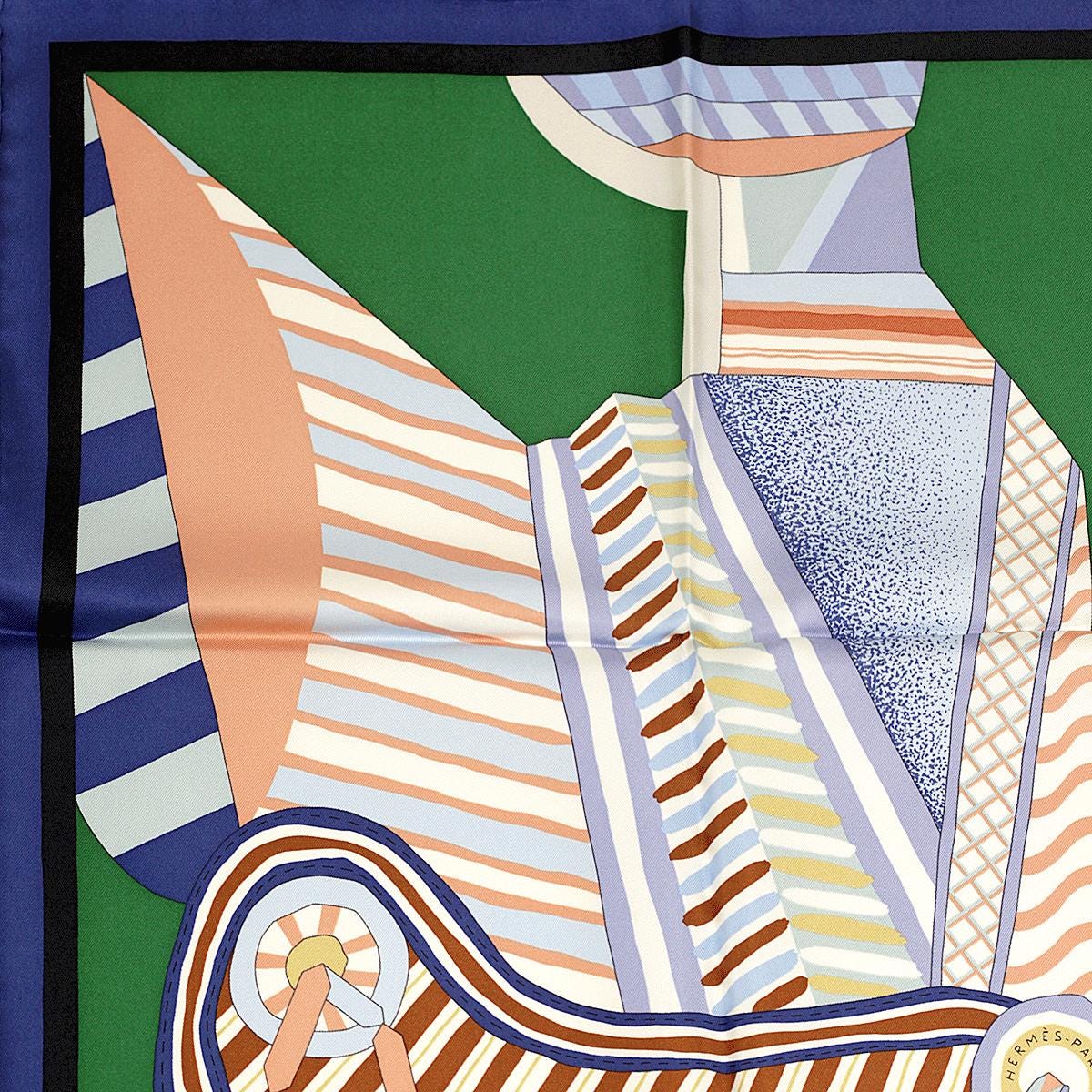 Hermes Scarf "La Selle Imaginaire" by Jan Bajtlik 90cm Silk