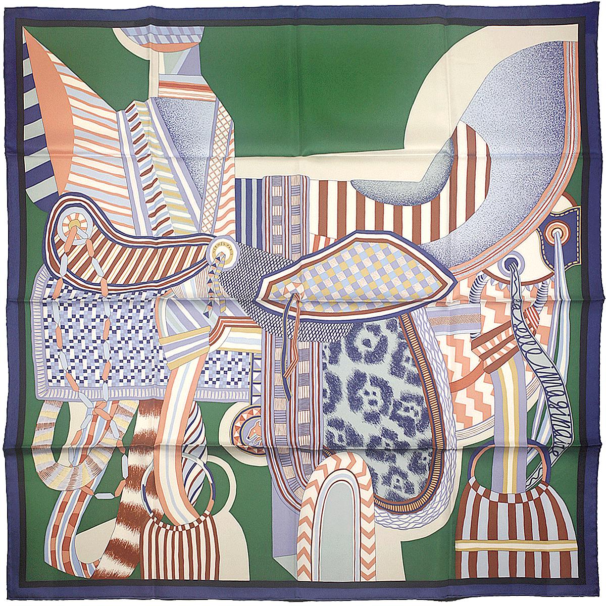 Hermes Scarf "La Selle Imaginaire" by Jan Bajtlik 90cm Silk