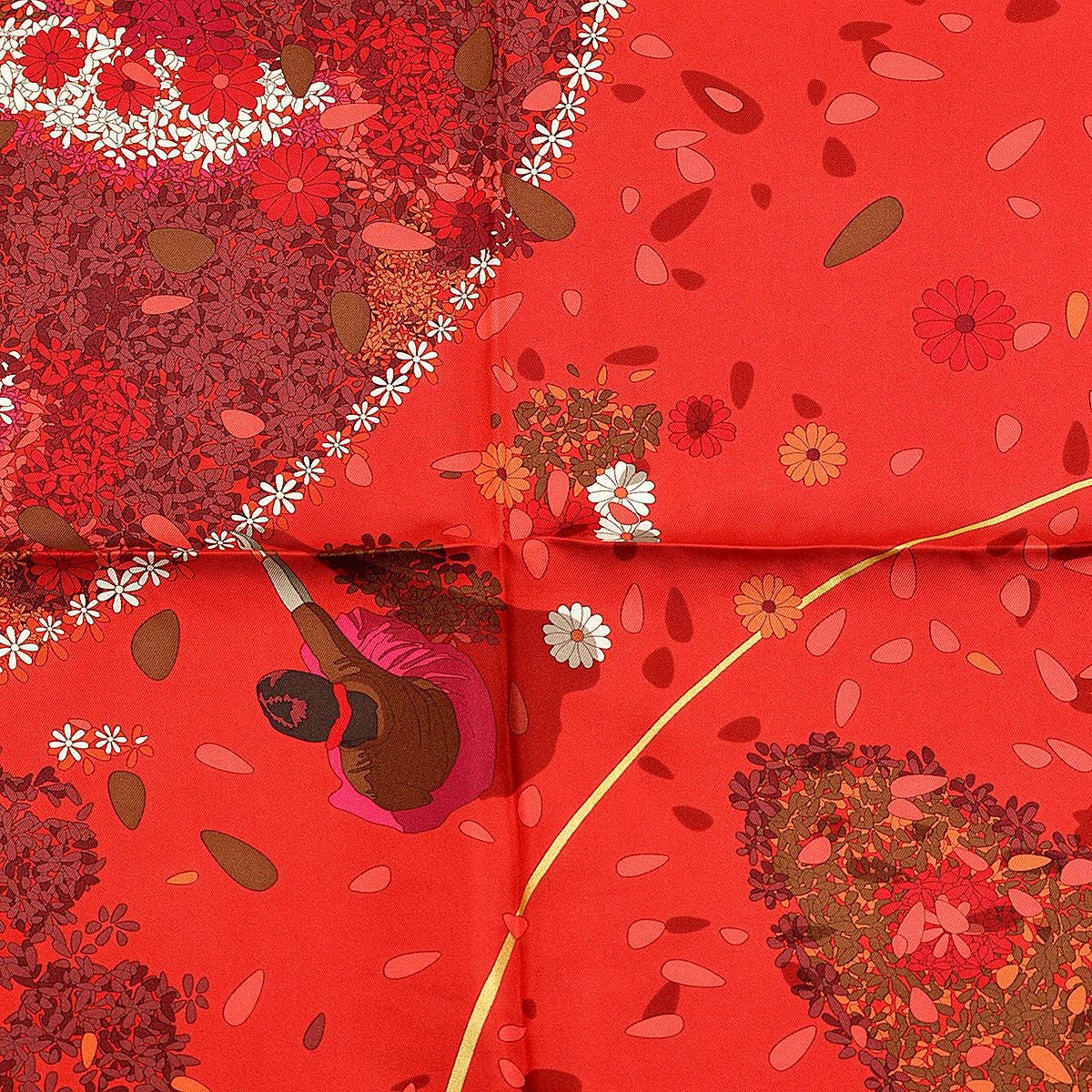 Hermes Scarf "Offrandes d'un Jour" by Dimitri Rybaltchenko 90cm Silk | Carre Foulard