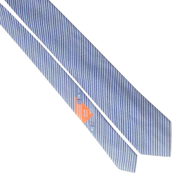 Hermes Men's Silk Tie Modern Geometric Pattern 646007 | Necktie Cravate