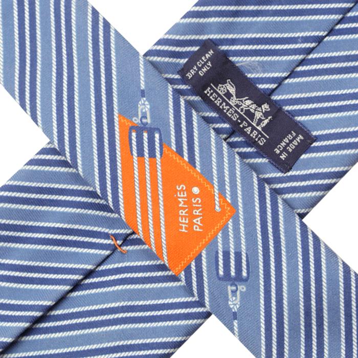 Hermes Men's Silk Tie Modern Geometric Pattern 646007 | Necktie Cravate
