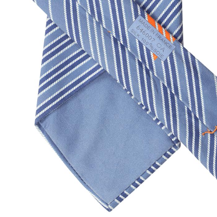 Hermes Men's Silk Tie Modern Geometric Pattern 646007 | Necktie Cravate