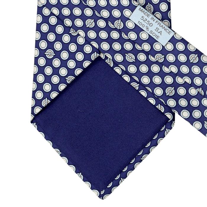 Hermes Men's Silk Tie Geometric Pattern 5250 | Necktie Cravate