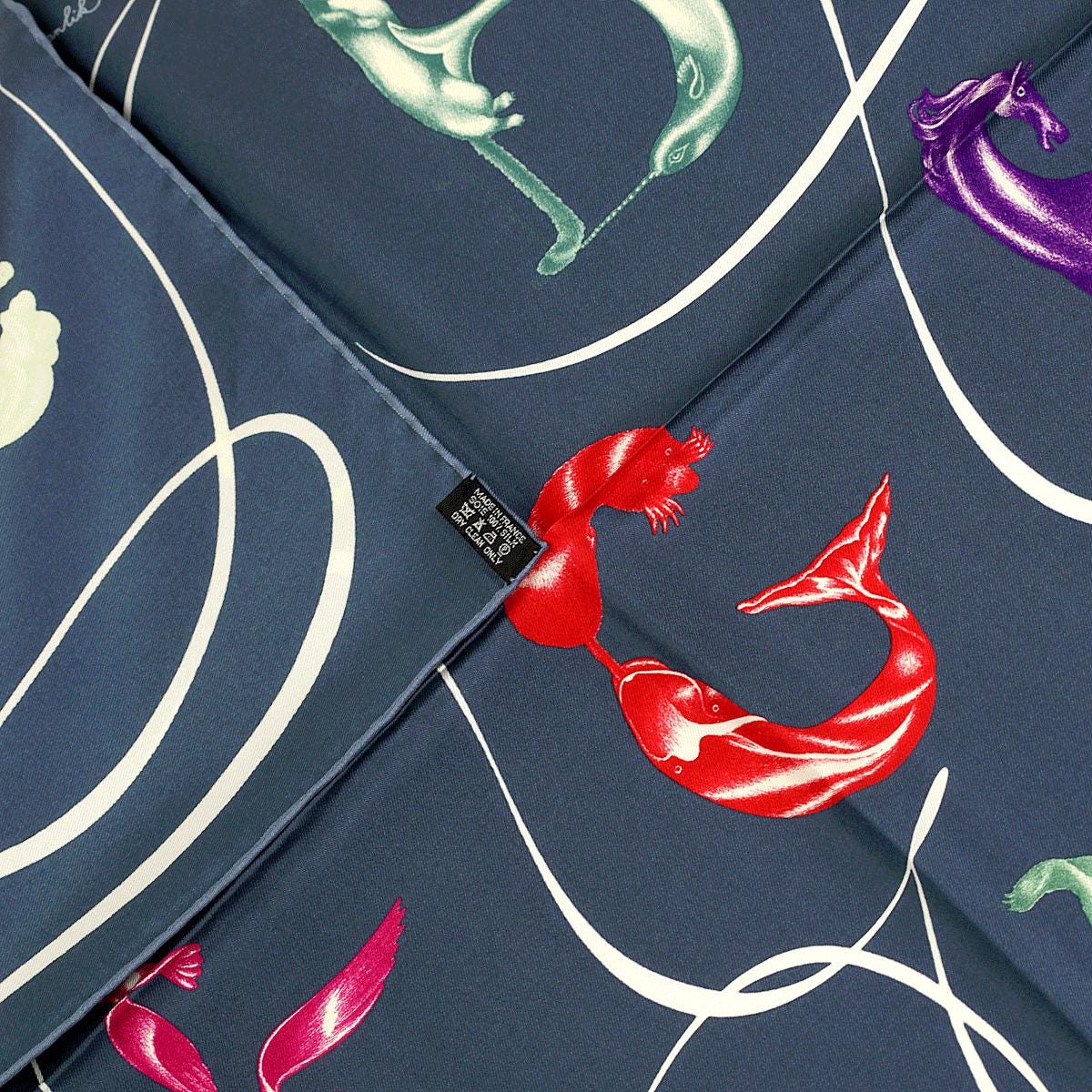 Hermes Scarf "Faune Lettree" by Florence Manlik 90cm Silk