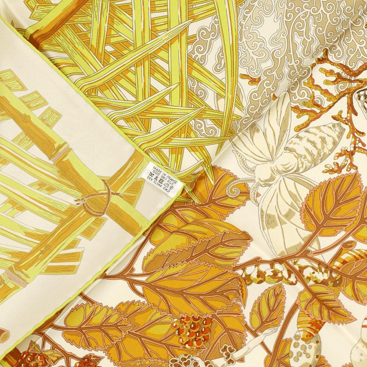 Hermes Scarf "Mythes et Metamorphoses" by Annie Faivre 90cm Silk