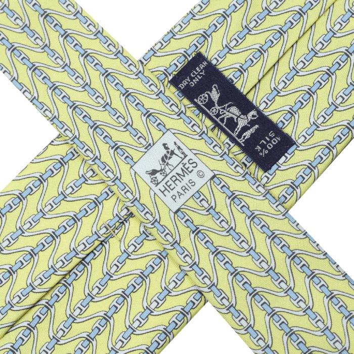 Hermes Men's Silk Tie Geometric Pattern 5364 | Necktie Cravate